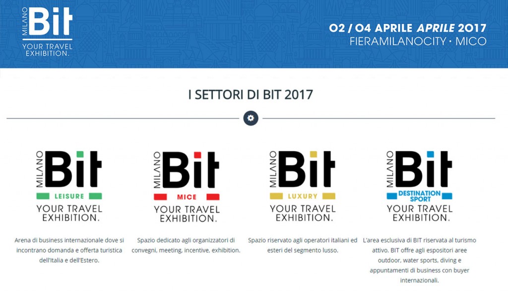 BIT Milano 2017, dal 2 al 4 Aprile presso Fieramilanocity - MiCo tutte le informazioni - Settori