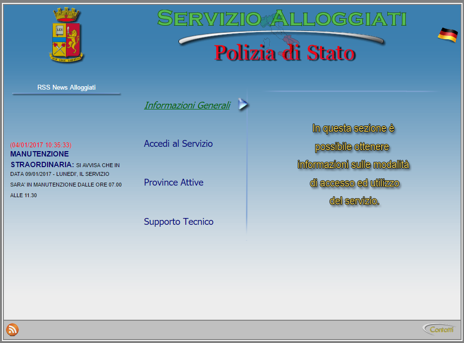 Portale alloggiati: come inviare le schedine con un clic Polizia di stato registrazione
